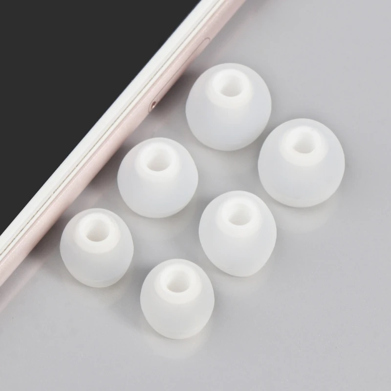 3.8mm Silicone Earbud Tips Replacement Earbuds Cap Eartips Tips Eargels 1Set Dropship