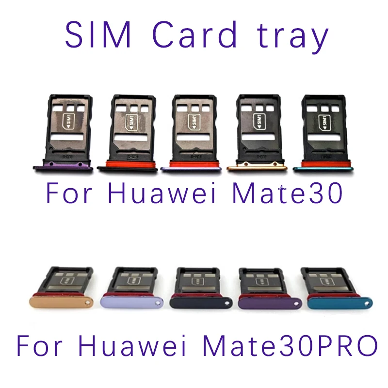 

Слот-держатель для Sim-карты для Huawei Mate 30, разъем для Mate 30 Pro, лоток для SD-карты, запасные части