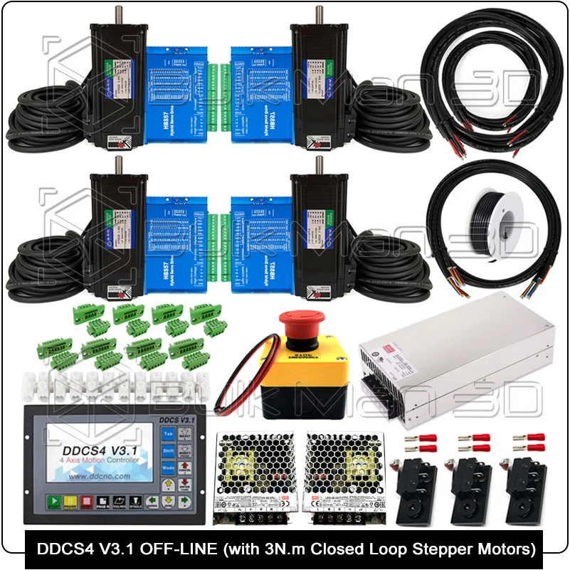 XPRO V5, High Current GRBL, Maker Shield GRBL (Standard Torque), UC300 Mach3, NVUM Mach3, STB5100 Mach3 CNC Controller Bundle