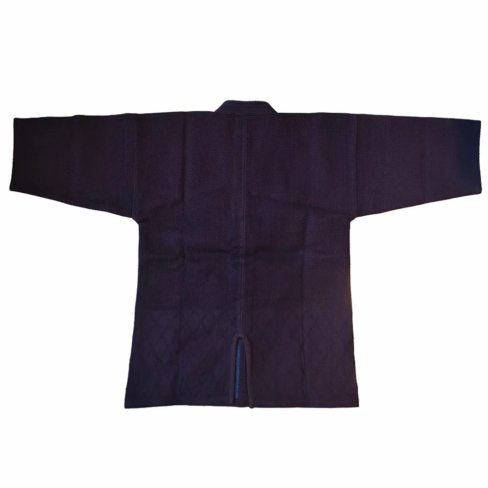 Tianzhiwu 100% cotton natural blue dye double sword back follow high-end Kendo top and style