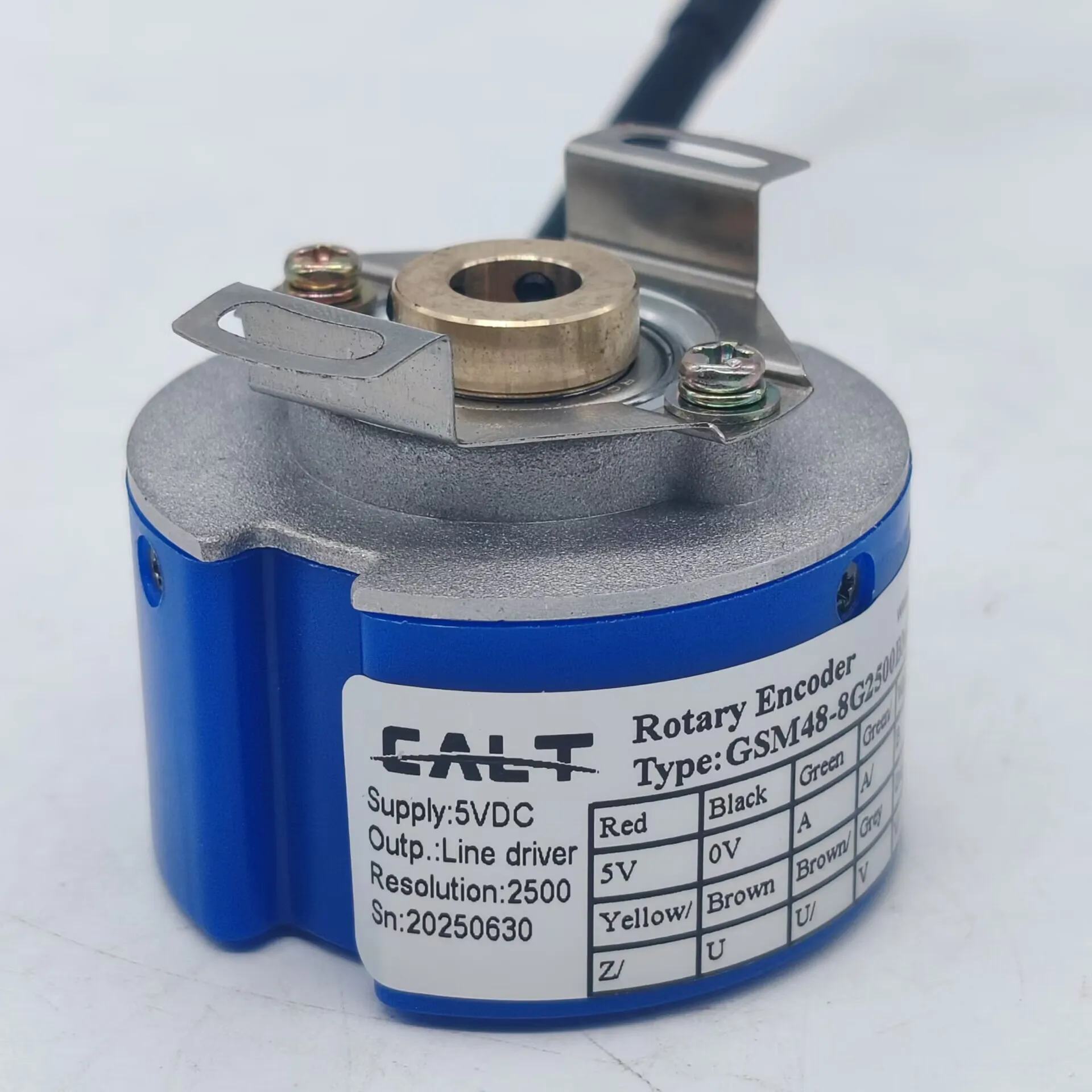 CALT   Rotary Encoder GSM48-08G2500BML5-4P Servo Motor Encoder U, V, W Output signal
