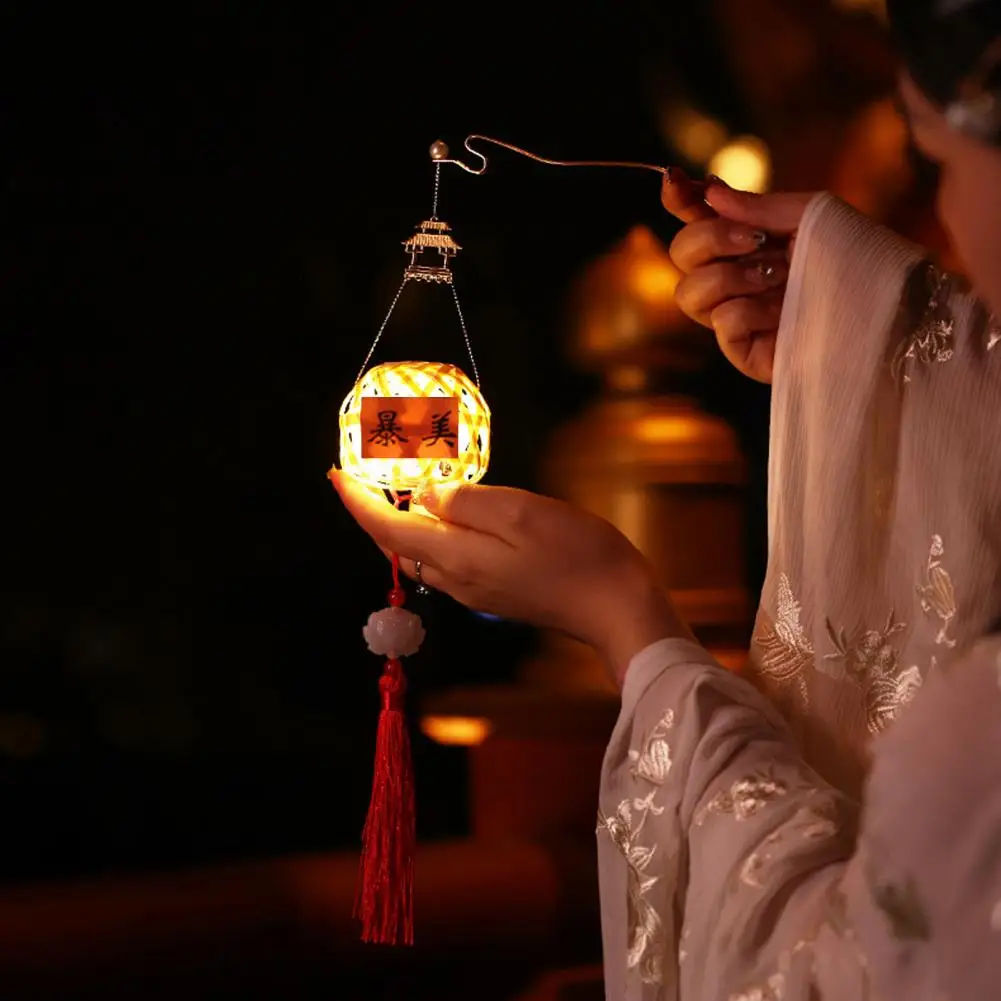 Portable Lantern Led Light Lantern Diy Cartoon Rabbit Lantern Kit for Mid-autumn Spring Festivals Decoration Create Own Unique