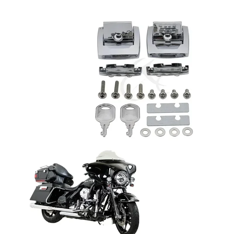 

Аксессуары для Мотоциклов Harley Touring Ultra Electra Glide Road King 1988-2013 2012, комплект крышек с защелкой