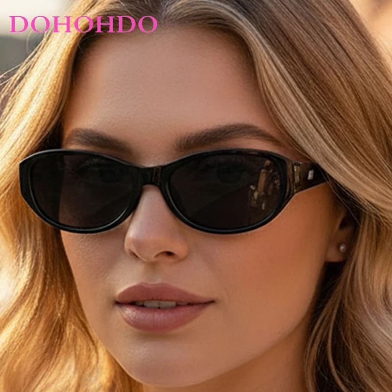 

Fashion Designer Oval Rice Nail Women Sunglasses New Luxury Trend Men Glasses Outdoor Driving Travel Shade Sunglass Unisex UV400