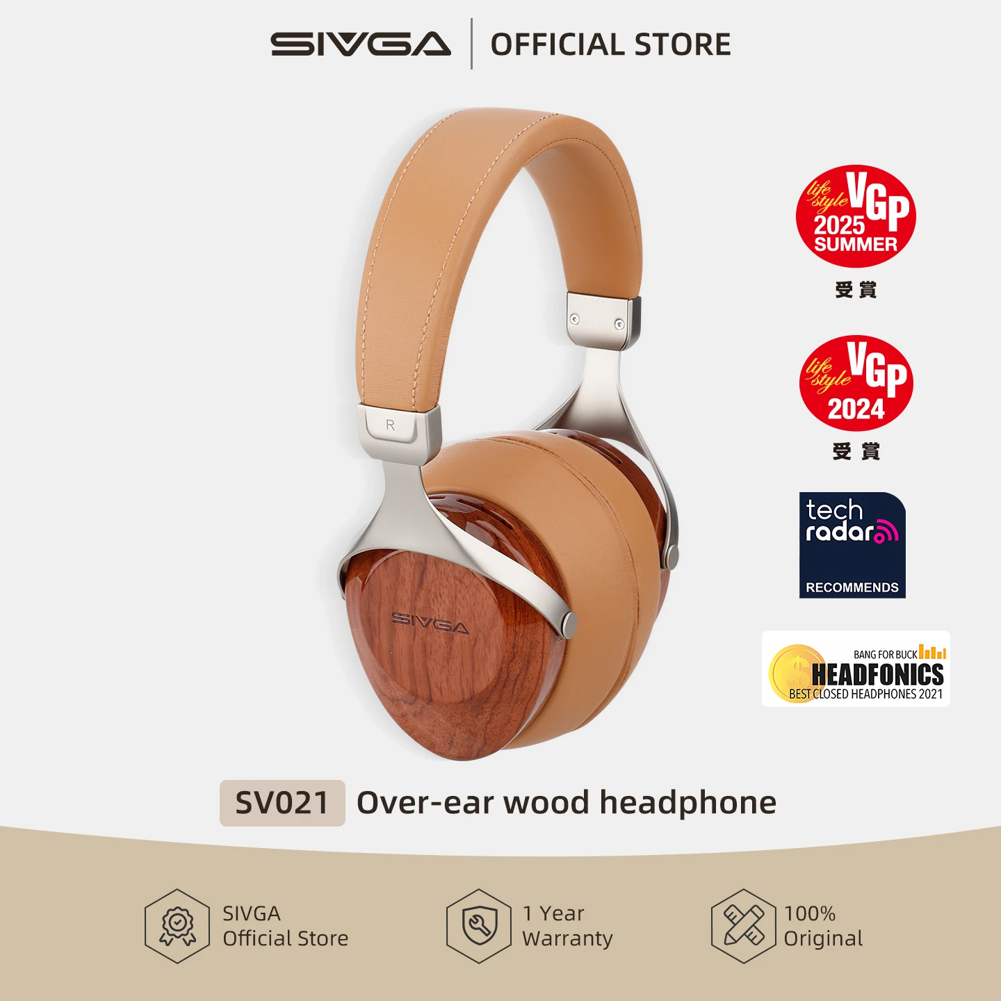 SIVGA SV021/C.Over-Ear Close-Back Wood Sauna Phone, Balchoses, High Fdelity Sound, Filaire, Dynamic Driver Médiateur set, 50mm SIVGA SV021/C.Over-Ear Close-Back Wood Sauna Phone, Balchoses, High Fdelity Sound, Filaire, Dynamic Driver Médiateur set, 50mm