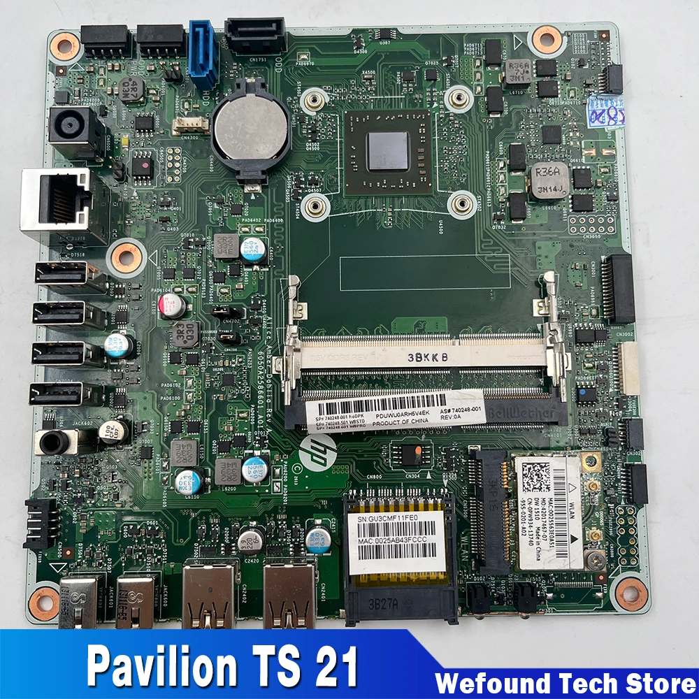 

740248-001 740248-501 740248-601 Pavilion TS 21 6050A2586601 System Board Desktop Motherboard Fully Tested
