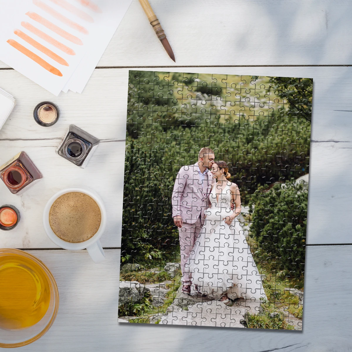 35/300/500/1078 قطعة لغز صور مخصص شخصي صور الزفاف شخصية فريدة من نوعها هدايا مثالية لصديقها #1