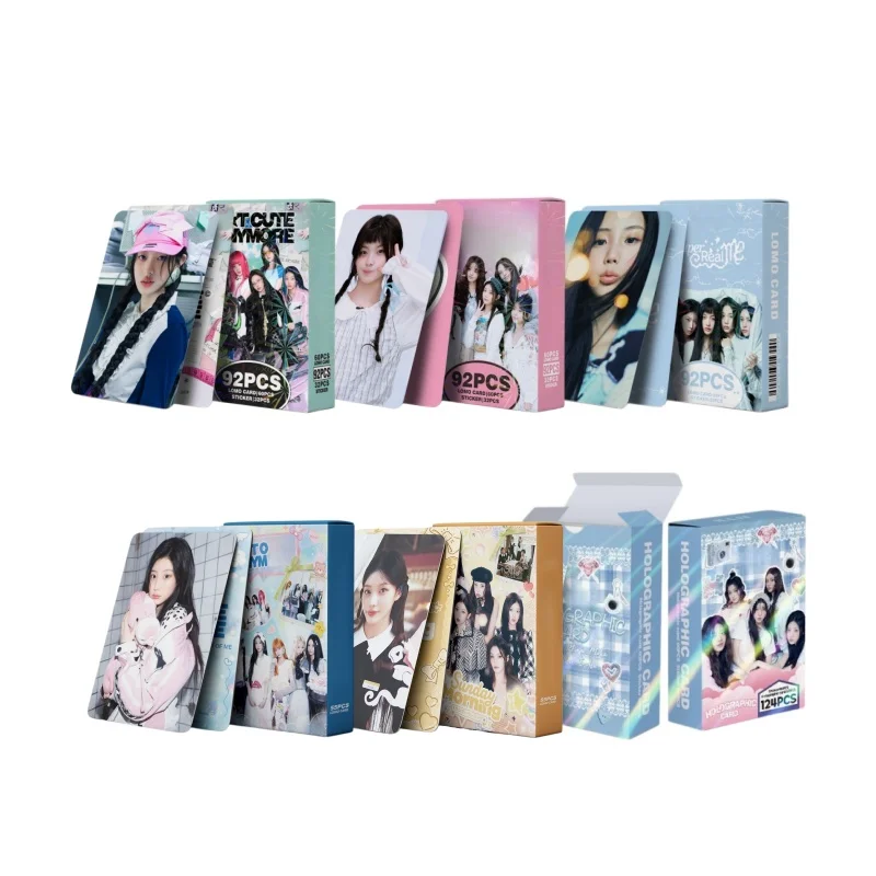 

55/92/124PCS/set New Albums Girl Group High Quality Photo Cards Stickers Print Pictures Photocard Fans Collection Postcards Gift
