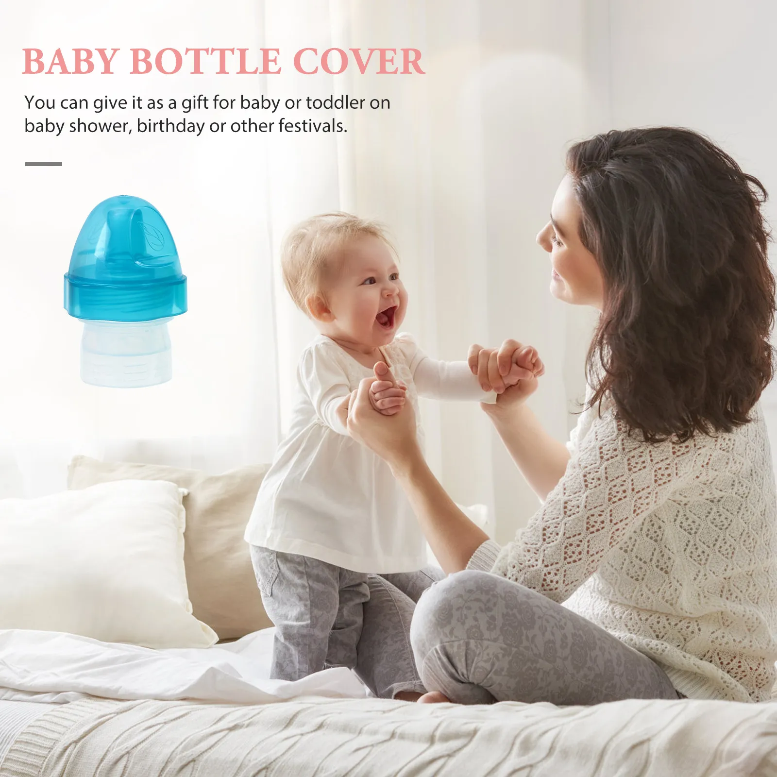 

4Pcs Baby Beverage Bottle Lid Turn Regular Bottles Into Toddler Friendly Caps Reusable Shatterproof Convenient for Travel Home