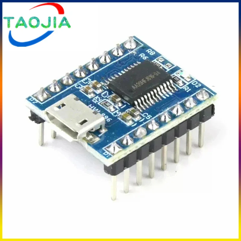 JQ6500 Voice Sound Board Module Micro USB 3.2-5V 20mA DIP16 TTL UART MP3 Breakout Replace One to 5 Way MP3 Voice Standard