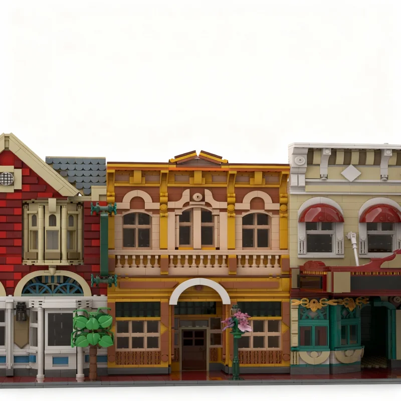 1488pcs MOC Magic Kingdom Main Street Watches Disnay Model Building Blocks Christmas Gift Toy Education Assemble Creative DIY