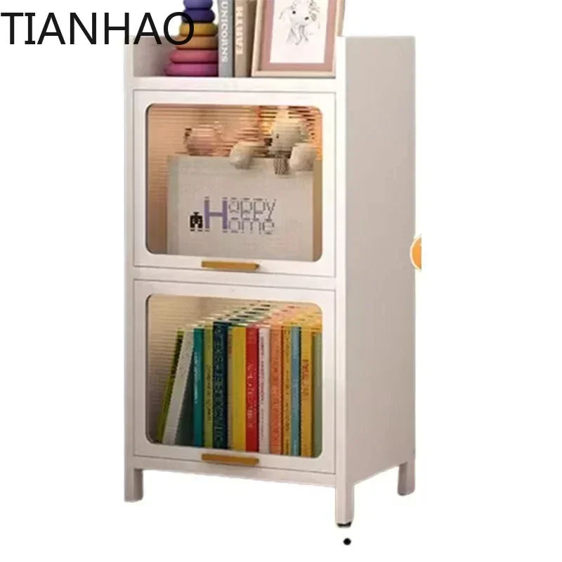 High quality Glass Filing Book Shelf Display Children Bedroom StorageLibrary Doors