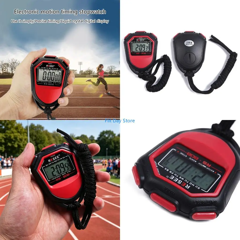 F92C ABS Stopwatches Timer With 12/24 Hour Format And 2 Memory Channel