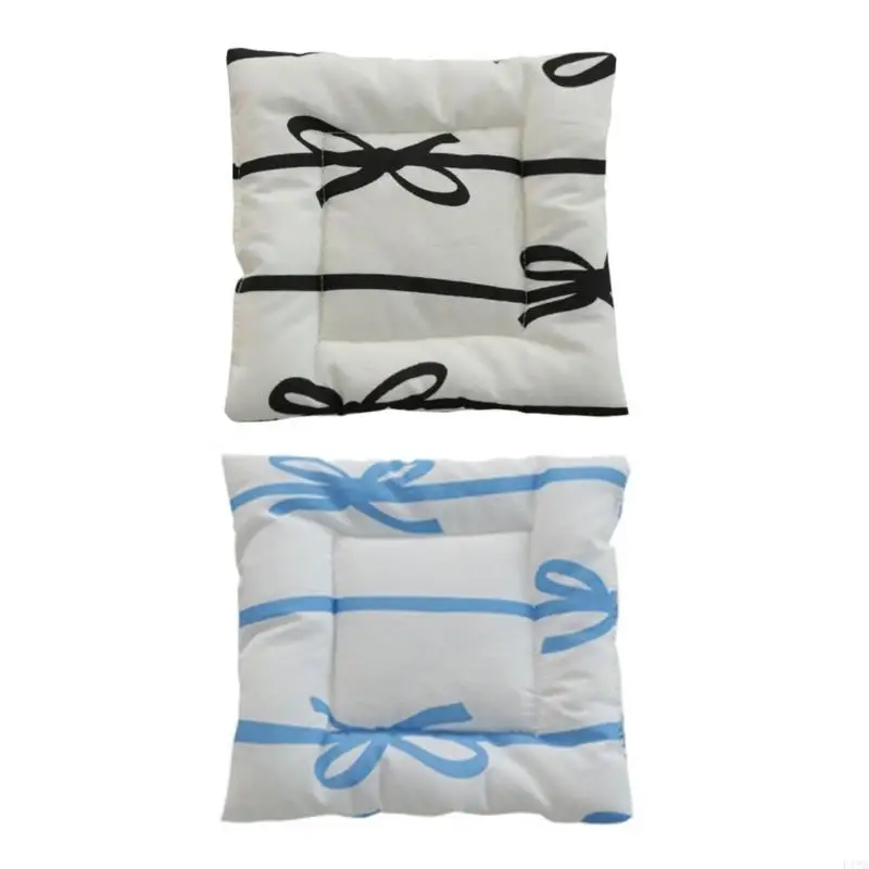 F19B Elegant Bowknot Quilted Teas Cup StableCup Mat For Home And Office Use