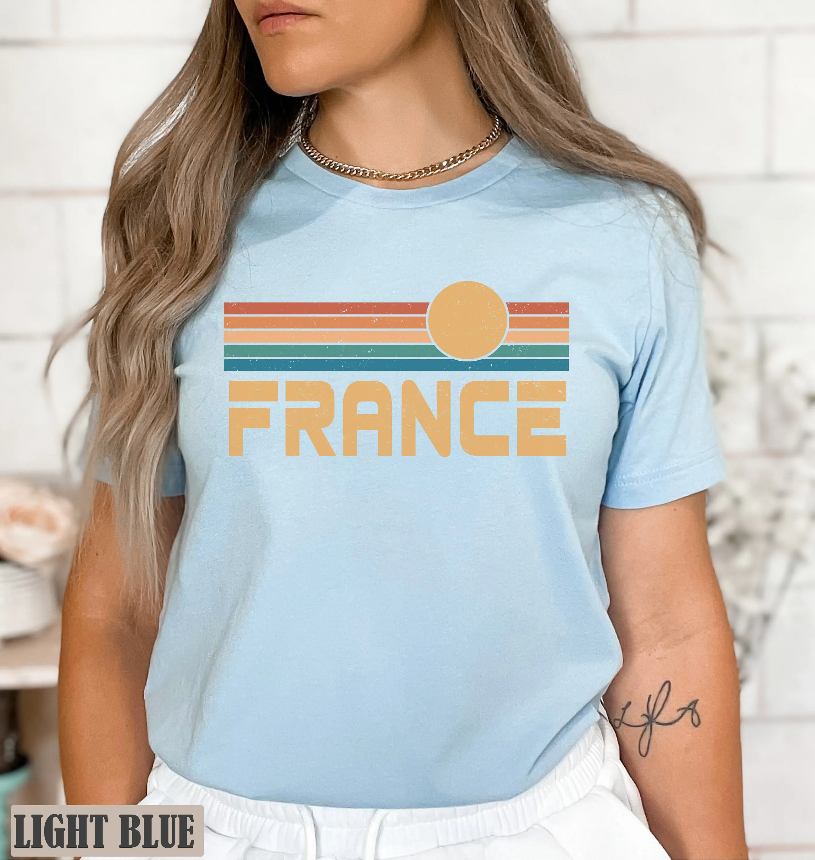 France T Shirt Paris French City Of Love Souvenir Group Vacation Hometown