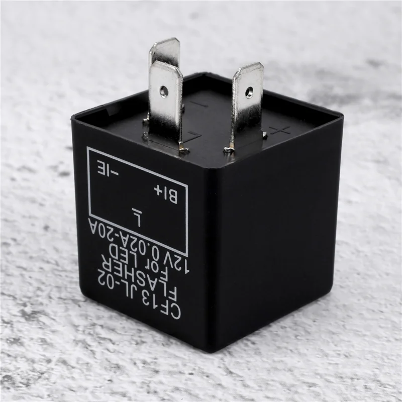 2PC 12V 3Pin Car Flasher Relay CF13 JL-02 Fix LED Light Indicator