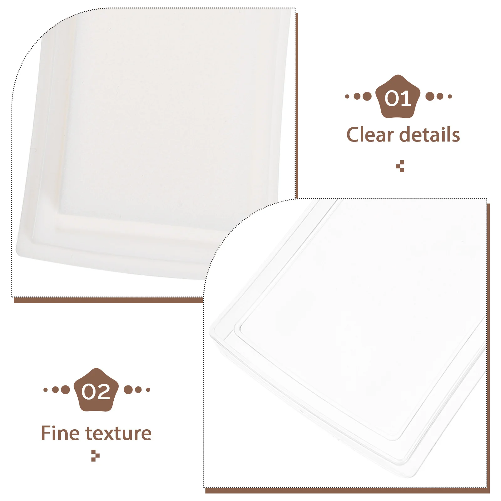 

10pcs Blank Ink Pads Diy Craft Stamp Pad For Fingerprint Art Washable Multi-Function Ink Pad Scrapbooking Card Making Office