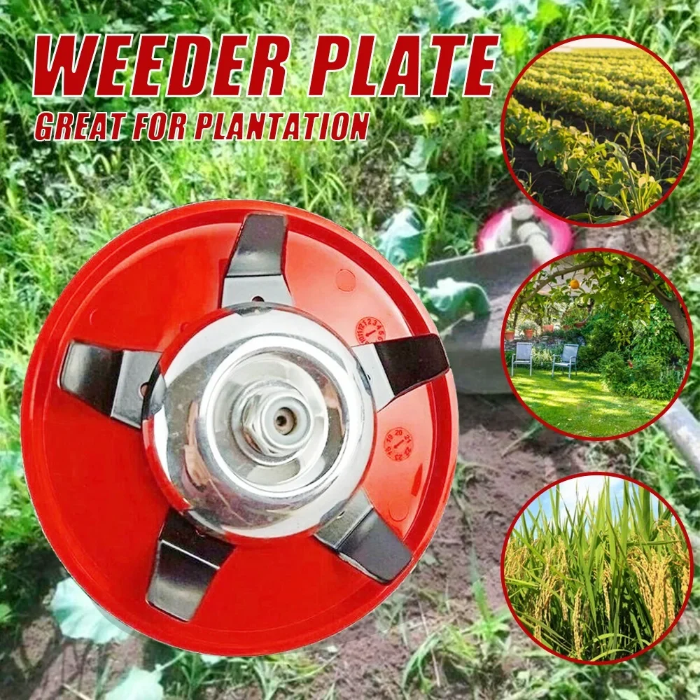 Universal Multi-function Trimmer Head for Lawn Mower Grass Trimmer Head Paddy Field Dry Land Dual-use Blade Weeding Accessories