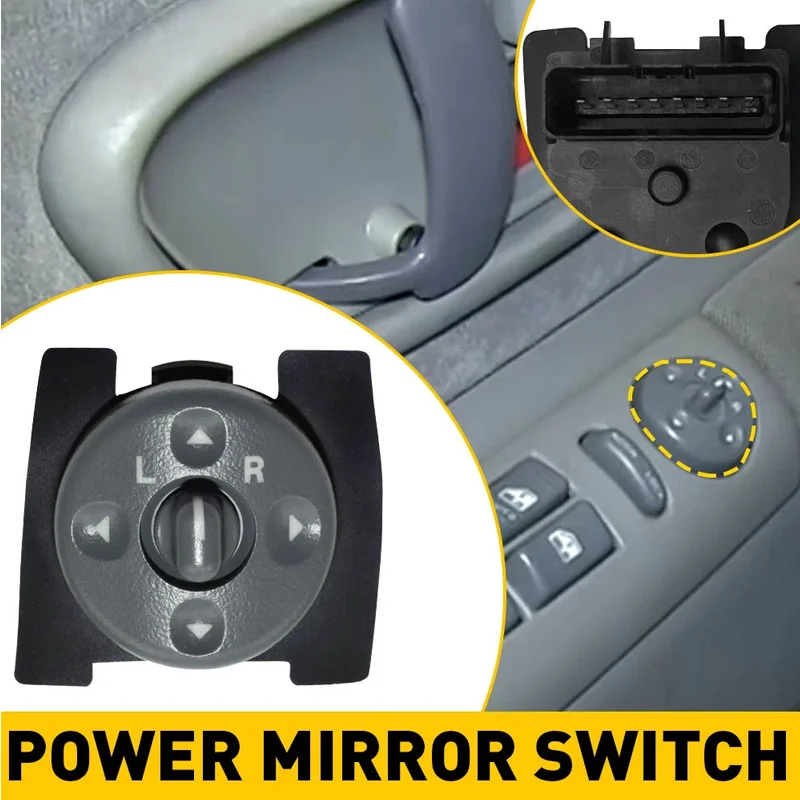 Power Mirror Switch For 95-99 Chevrolet GMC C K 1500/2500/3500 Pickup Suburban
