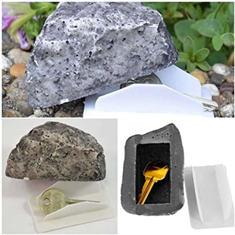 Fake Rock Look Feels Like Real Stone Diversion Hidden Safe for Outdoor Garden