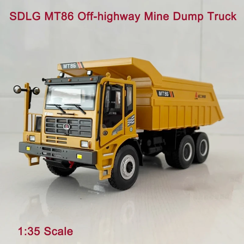 Diecast 1:35 Scale SDLG MT86 Off-highway Mine Dump Truckโลหะผสมวิศวกรรมเครื่องจักรคอลเลกชันของที่ระลึกจอแสดงผลของขวัญของเล่น