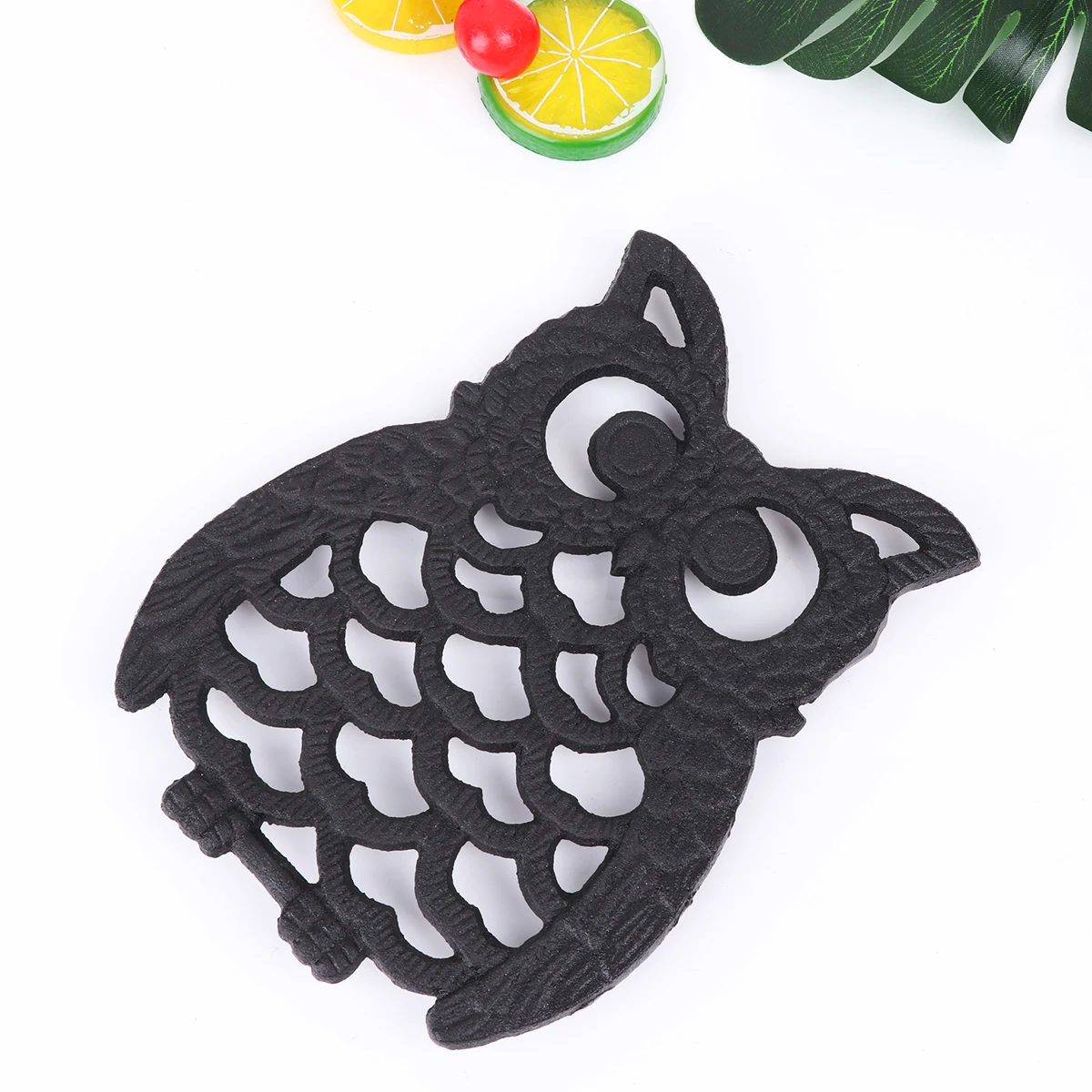 

Iron Coaster Set Insulation Mat High Temp Resistance Hollow Pad for Coffee Table Decor Stylish Eco Friendly Thickened Edge