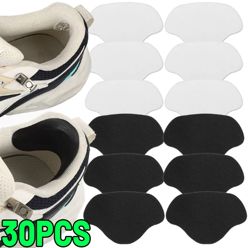 

6/30pcs Sneaker Heel Repair Stickers Adjustable Size Wear-resistant Invisible Heel Repair Pad Repair Shoe Hole Pad Back Sticker