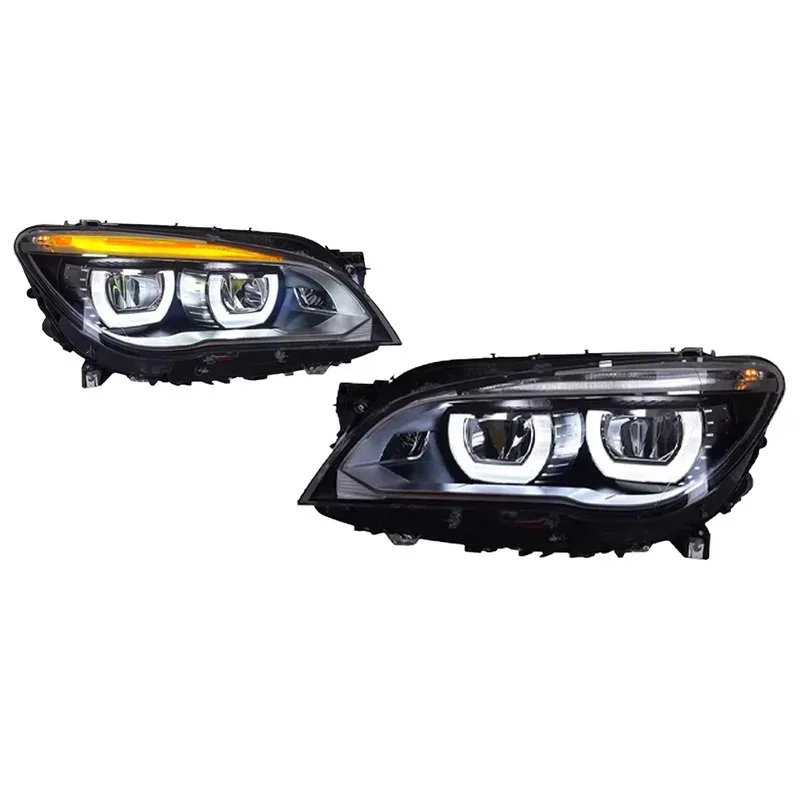 

Car Daytime Running Lights Dynamic Turn Signals 6000K LED Headlights for 2009-2015 7 Series F01 F02 Upgraded Headlight