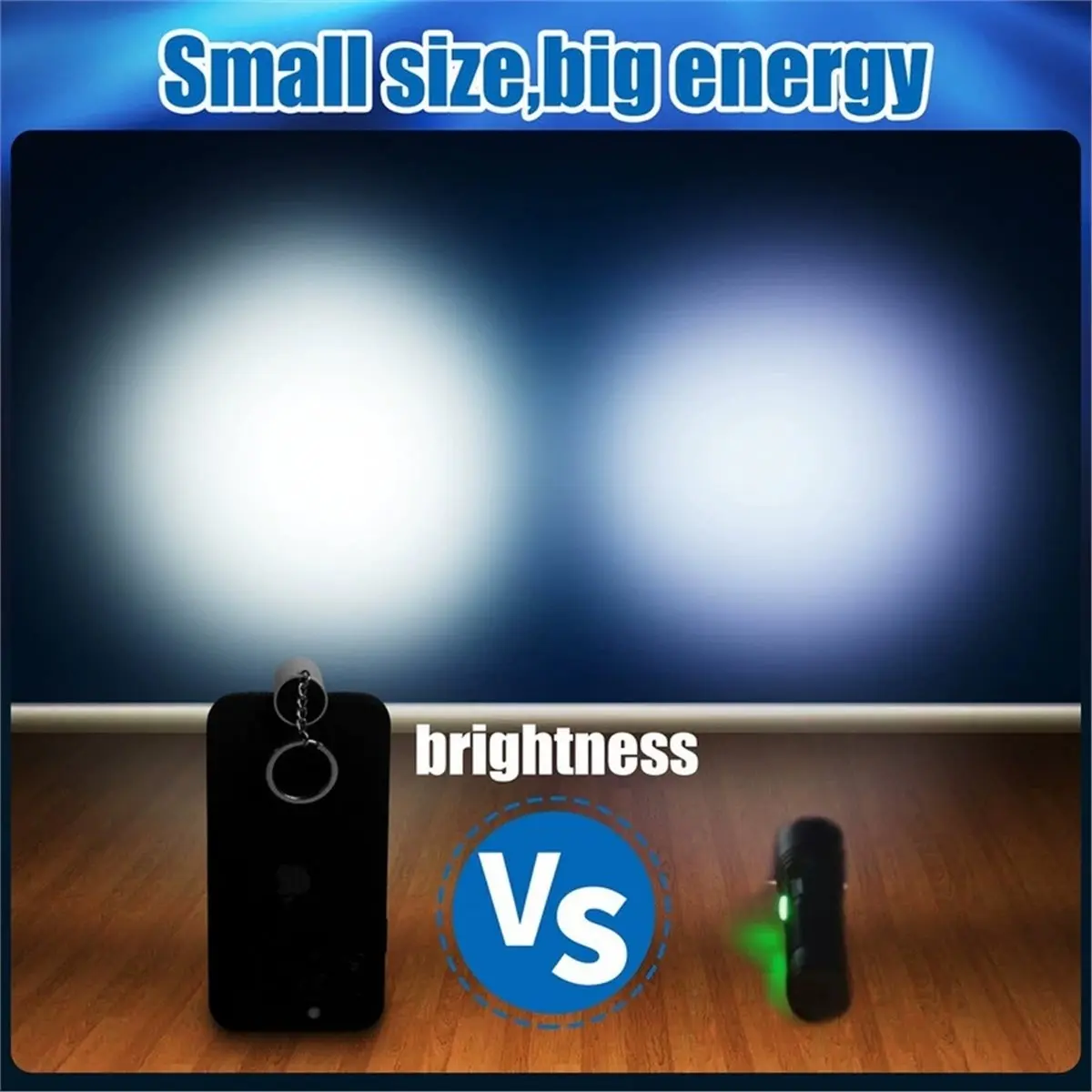 RECOMMENDATION  Mini Keychain LED Flashlight No Charging Required Ultra Bright Portable Torch Outdoor Emergency Camping