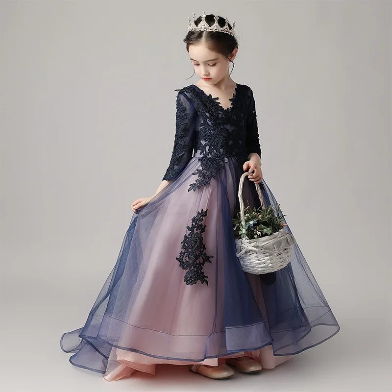 Child Girl Evening Dress Girls' Party Dress for Kids Girl Mini Quinceanera Dresses for Girls Dresses on Offer Liquidation Baby