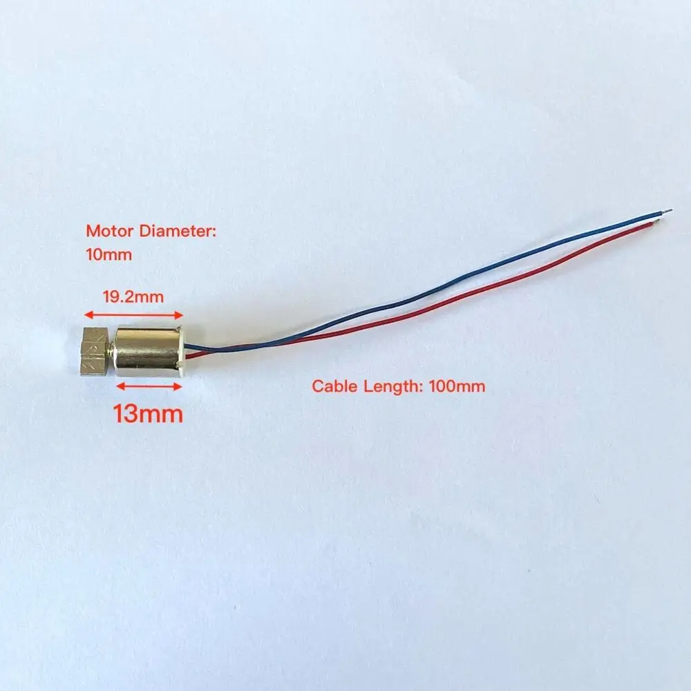 Dc 1.5v-3.7v 3v mini 10mm * 13mm coreless trillingsmotor micro ronde 10mm vibrator excentrische roterende massa erm massageapparaat gamepad