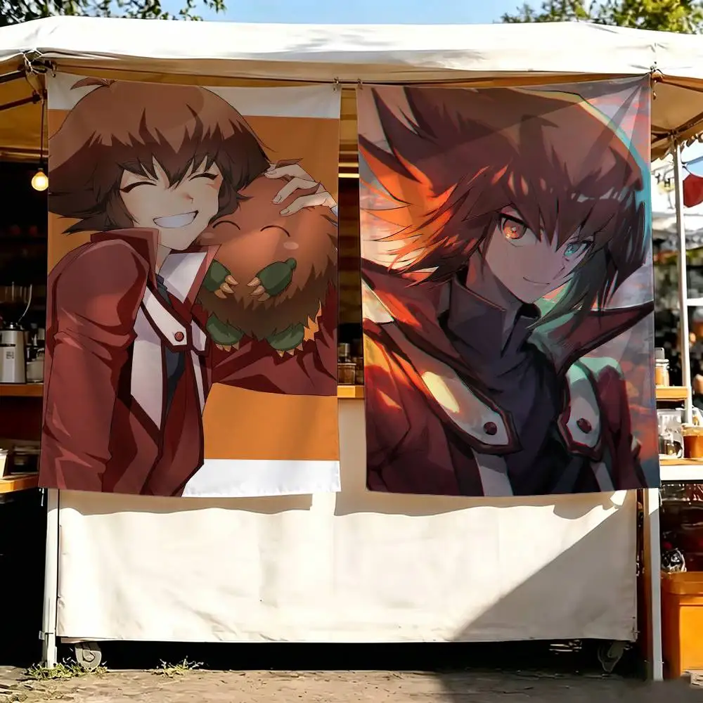 YU GI OH GX Hero J-Jaden Yuki Art Hanging Flag Wall Banner for Bedroom Home Outdoor Decoration