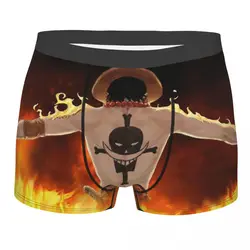 Hip Hop Retro Portgas D. Ace Man's Boxer Briefs Luffy Highly Breathable Underpants High Quality Print Shorts Birthday Gifts