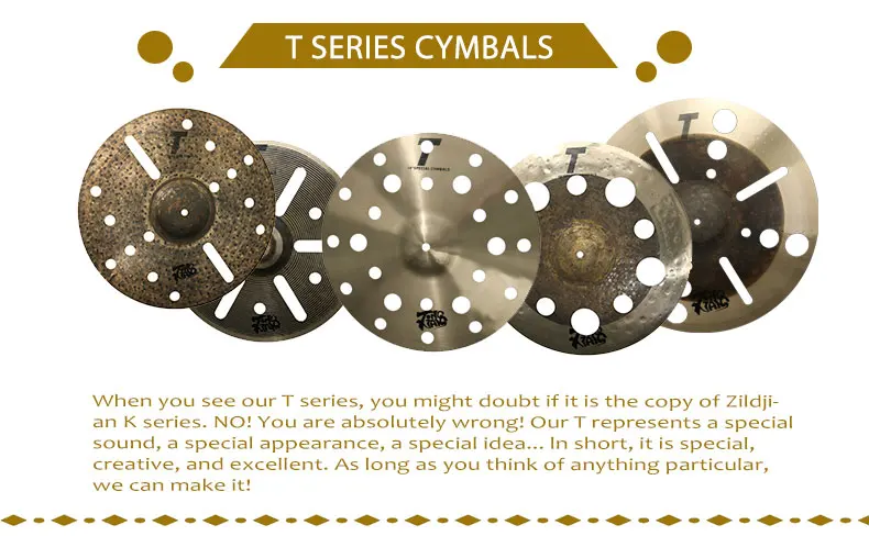 اليدوية الأوزون B20 T 16 بوصة الصين الصنج رائجة البيع أداة قرع مع ثقوب للطبول