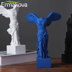 Ermakova esculturas de figura deusa victoria, vitória alada romana samothrace ornamentos de mesa despeje decoração de casa coleção presentes