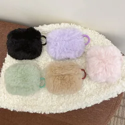 Winter Warm Cute Plush Earphone Case For Apple Airpods Pro 3 2 1 Soft Fur Wireless Bluetooth Charging Box Cover For Air Pods Pro