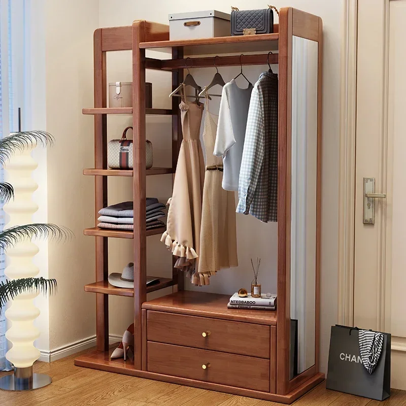 Organizer Bedroom Clothing Rack Cabinets Nordic Display Modern Corner Shelf Space Saving Armoires De Salon Hallway Furniture