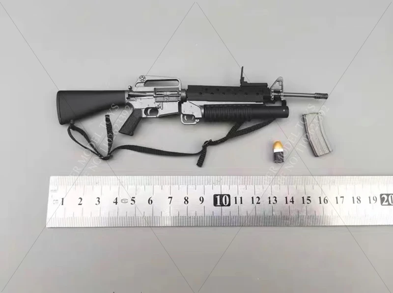 W magazynie M16A1 1/6 skala mężczyzna żołnierz scena akcesoria nowoczesny pistolet maszynowy broń Model Fit 12 cali figurka lalka