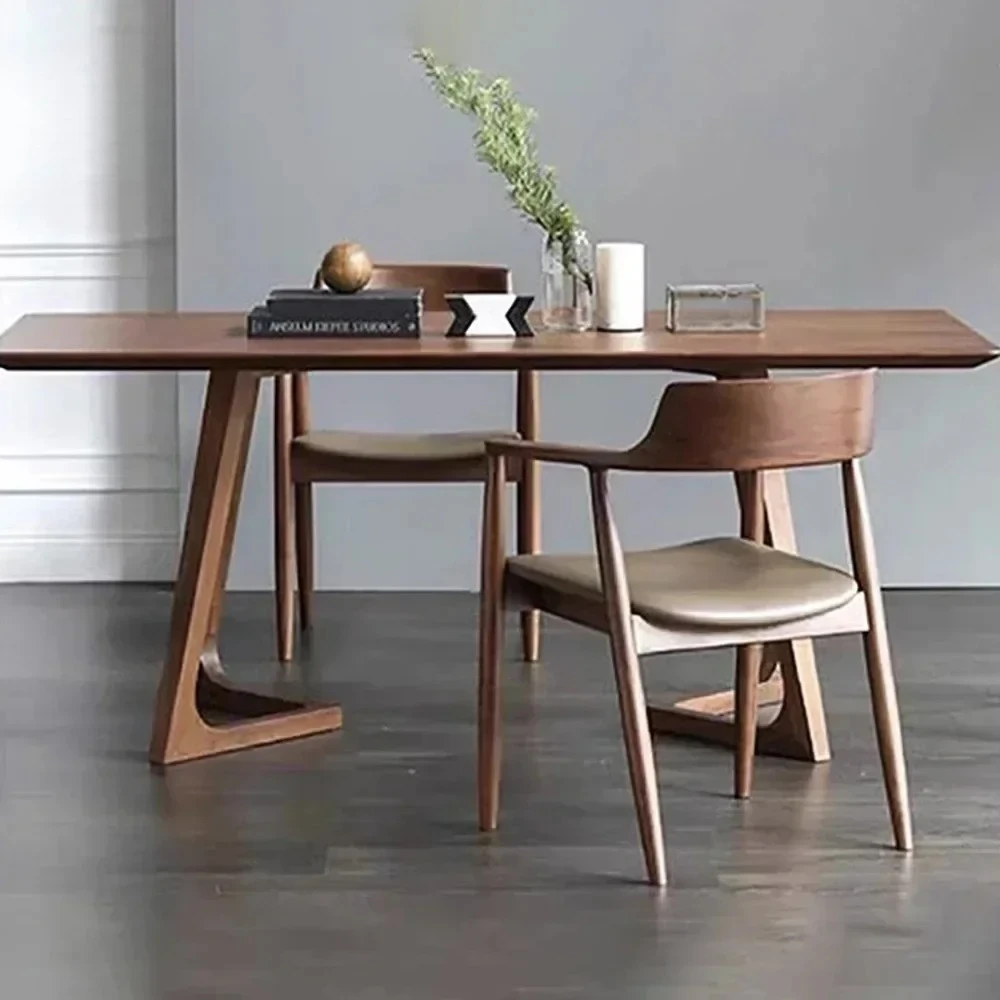 Restaurant Wooden Dining Table Set Modern 4 Chairs Design Dining Table Newclassic 6 People A Manger Living Room Furniture