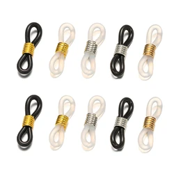 50Pcs Eyeglass Chain Adjustable Ends Non Slip Silicone Rubber Connectors DIY Sunglasses Eye Glasses Holder Eyewear Accessories