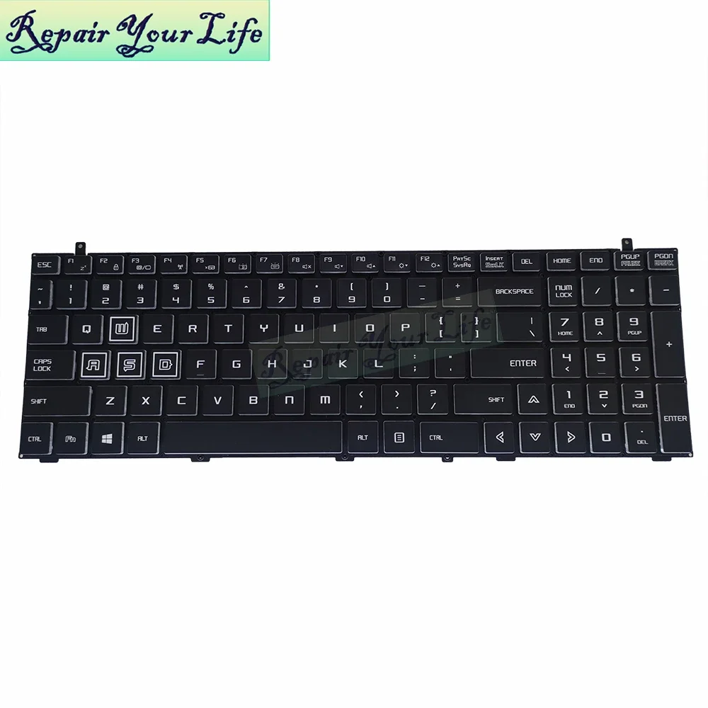 

US RGB Backlit Keyboards for Hasee Shenzhou Z7-kp7gt KP7D2 Z7KP7GC god of war 14G53USJ852B English Keyboards with backlight New