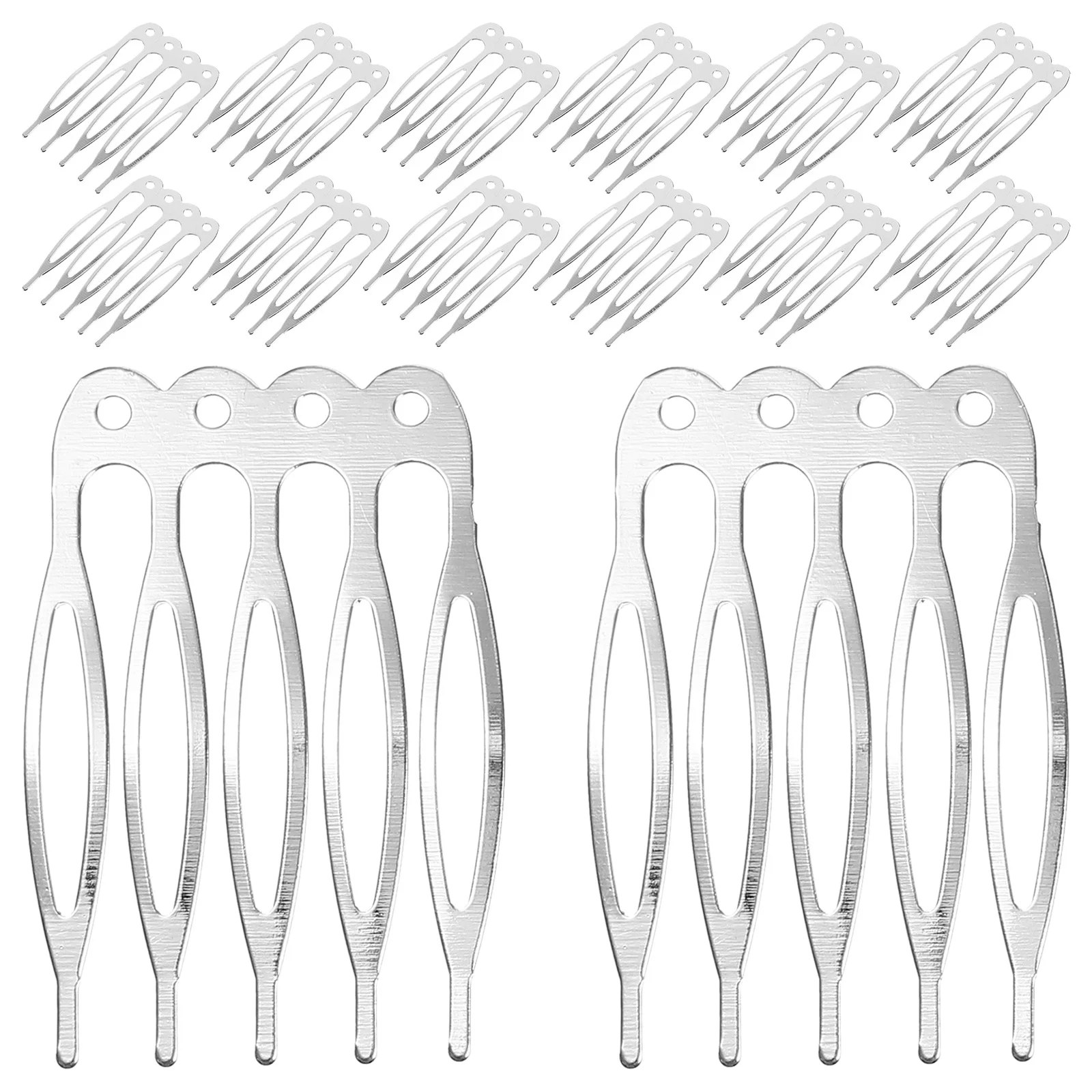 

50Pcs Hair Combs for Women Accessories Bridal Metal Clips Wedding Updo Decorative Styling Tool Metal Hair Comb