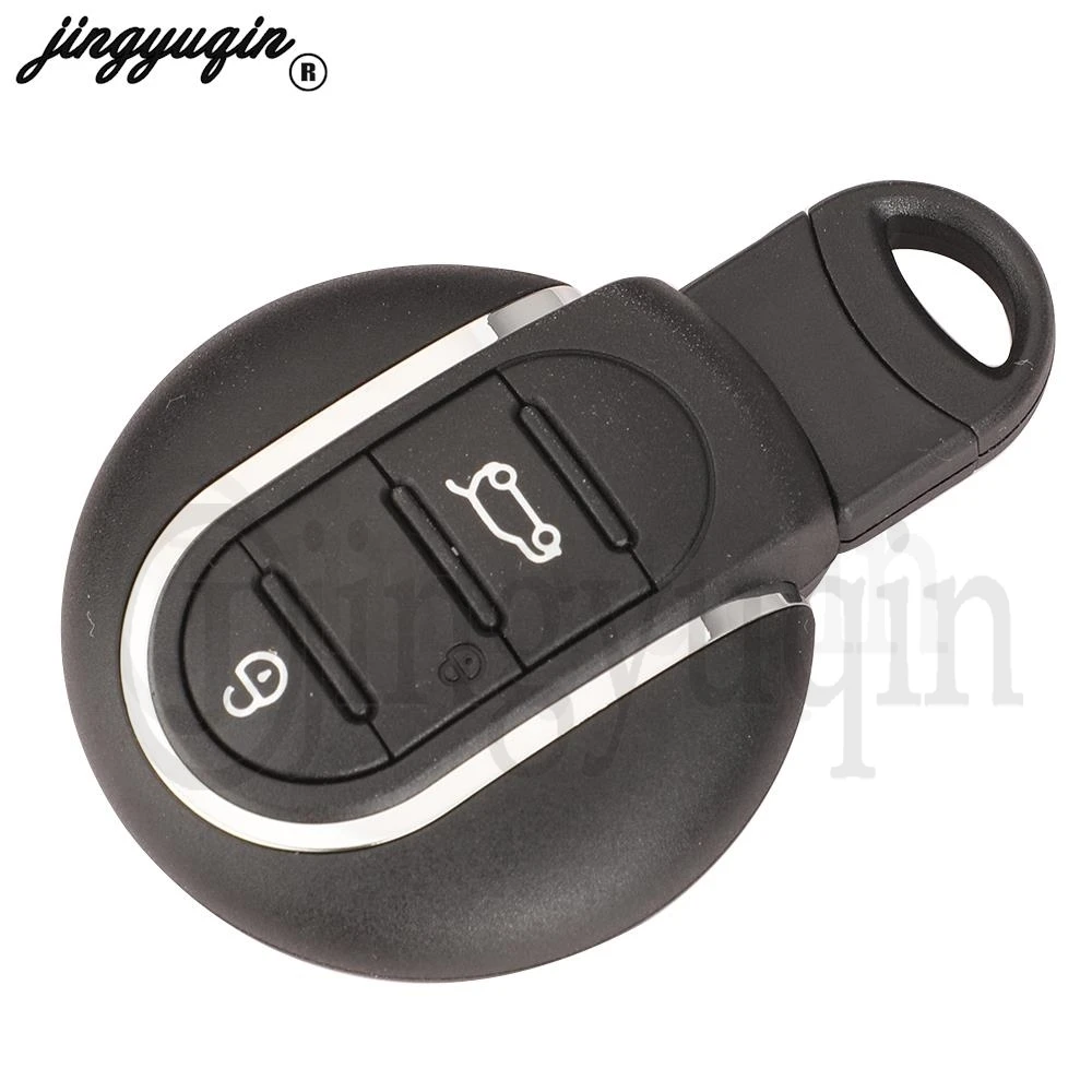 jingyuqin 3/4 Buttons Car Smart Key Shell Case Replacement For BMW Mini Countryman Cooper Clubman F54 F55 F56 F57 F60 2014-2018