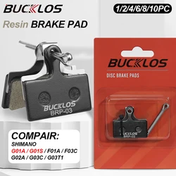 BUCKLOS Bike Brake Pads Resin MTB Bicycle Hydraulic Disc Brake Fit G01S F01A Mountain Road Bike Disk Brake Pad for SHIMANO M9000