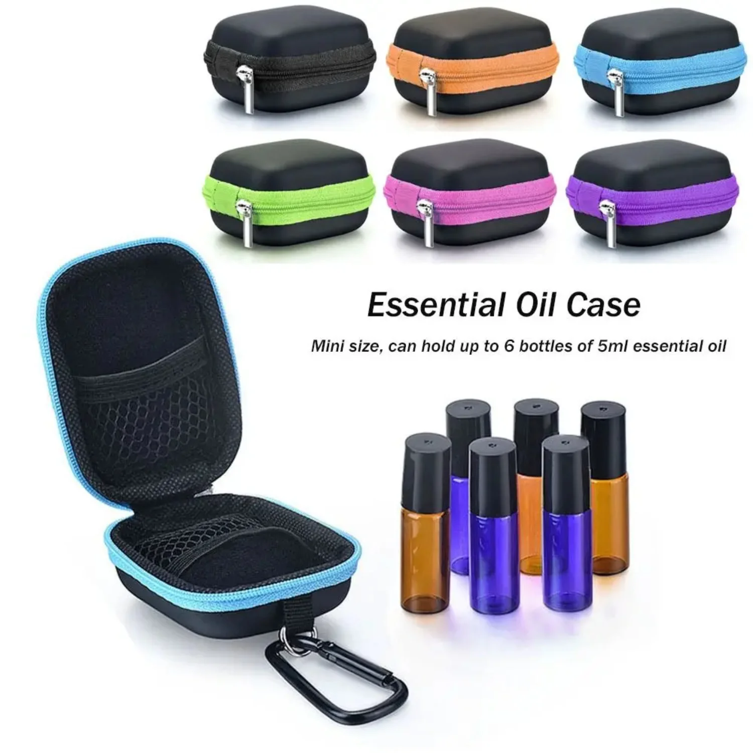 1pc Esential Oil Roll On 5 ml Essential Oil Carrying Collecting Case Portable Essential Oils  Case Carry Case