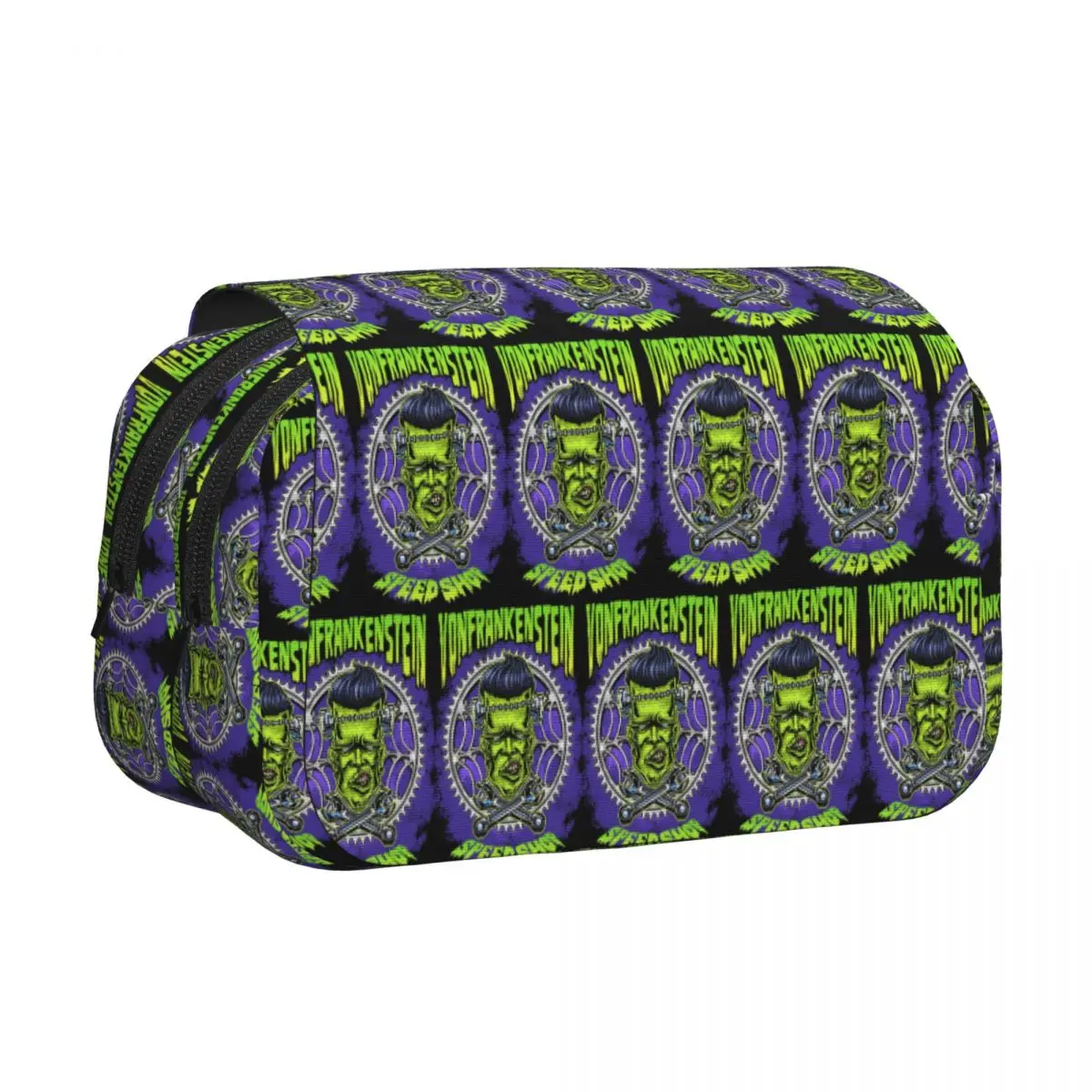Frankenstein 9 Pencil Case Pencil Pouch Hard Shell Leather Large Capacity Pen Box Pencil Bag for Studen Gifts