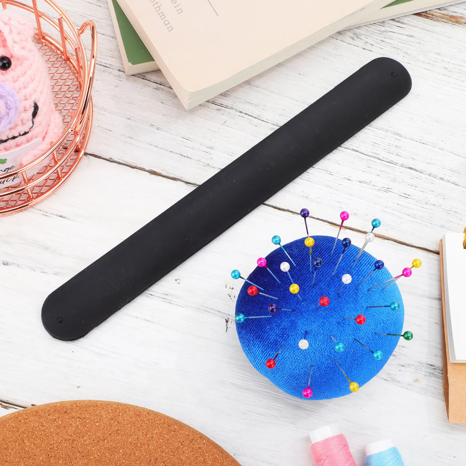 

Sewing Accessories Needle Cushion Wrist Pin Cushions for Blue Embroidery Holder