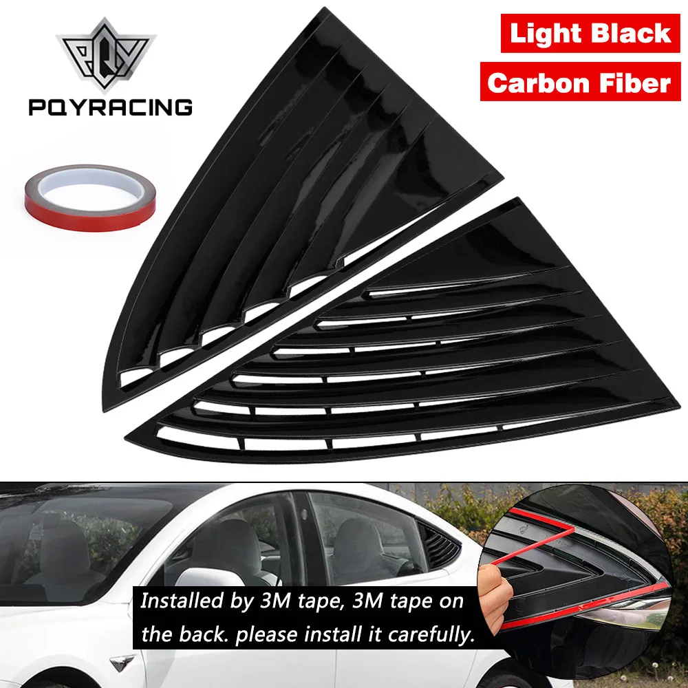 

Retrofitting Automobile Rear Triangular Window Shutter Spoiler Carbon Fiber ABS