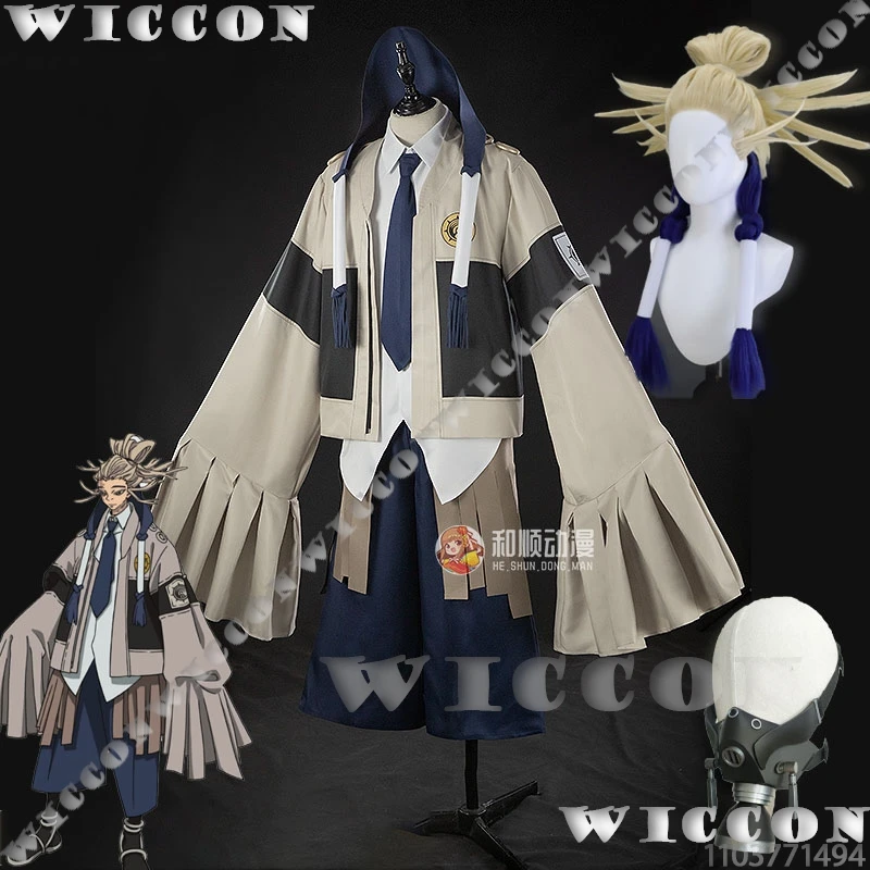 

GACHIAKUTA Tamsy Caines Cosplay Mask Anime Cleaner Accessory Halloween Uniform High Quality Handmade Wig Navidad Carnival