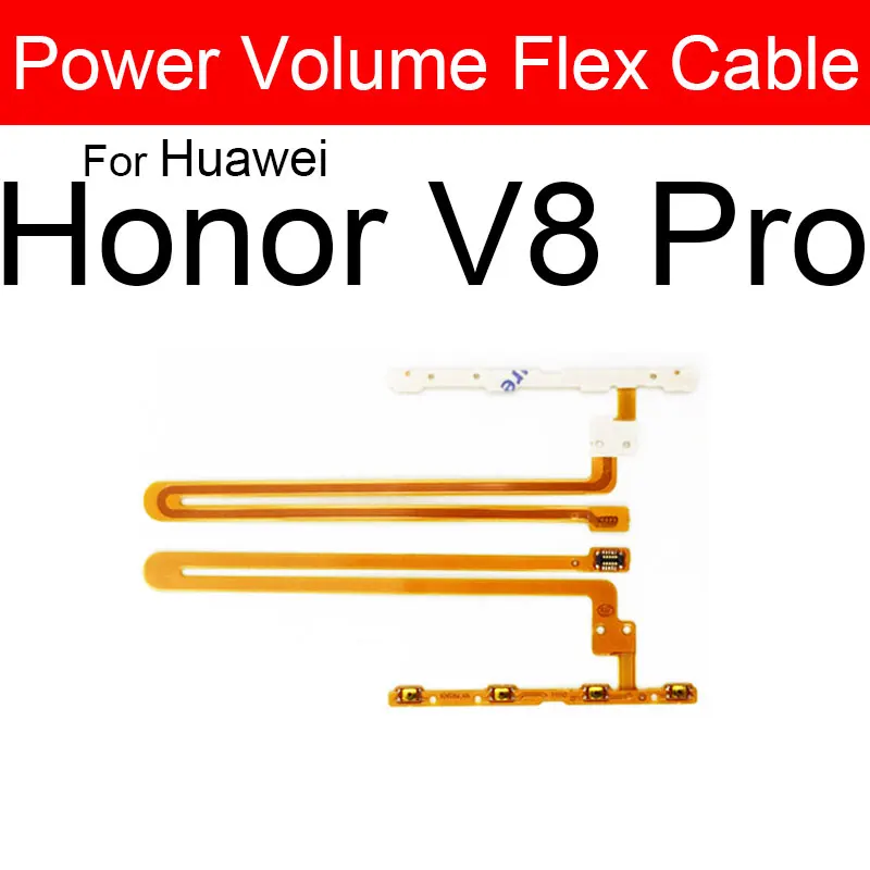كابل مرن للطاقة والحجم لهاتف هواوي V8 الإصدار العالي القياسي V9 Play V10 V20 كابل شريط مرن بزر مفتاح الطاقة والمستوى